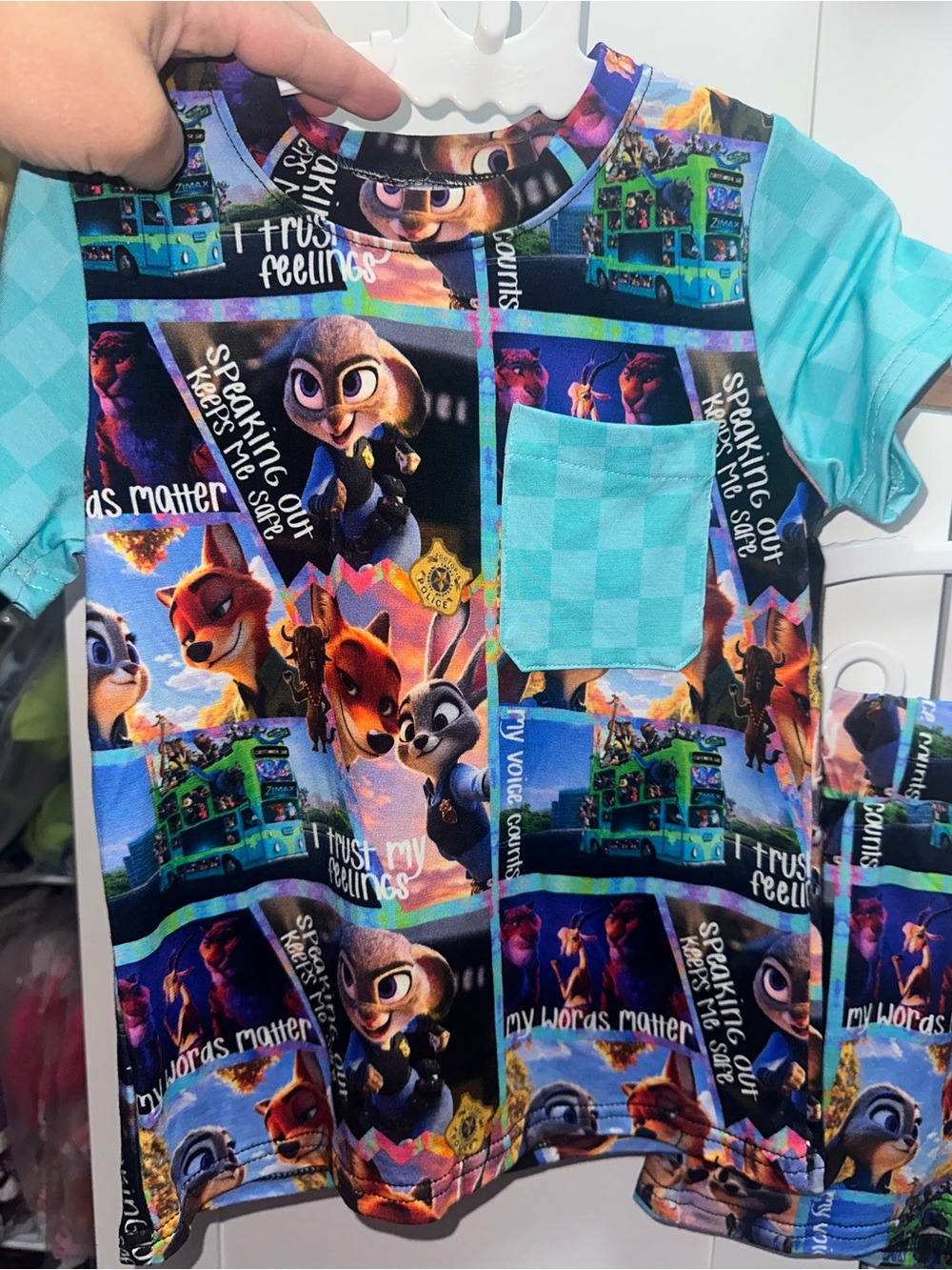 BAMBOO Zootopia exclusive design Kids daywear short Set